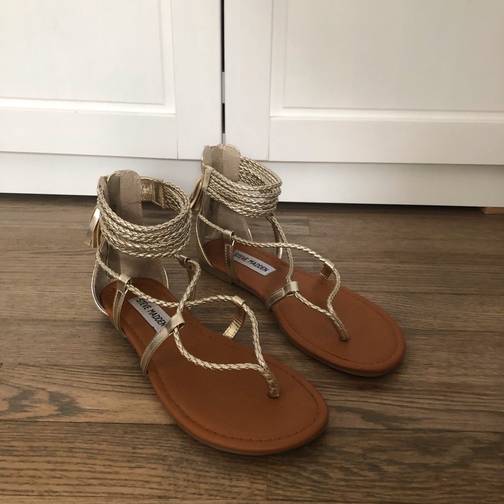 Steve Madden girls gold sandal